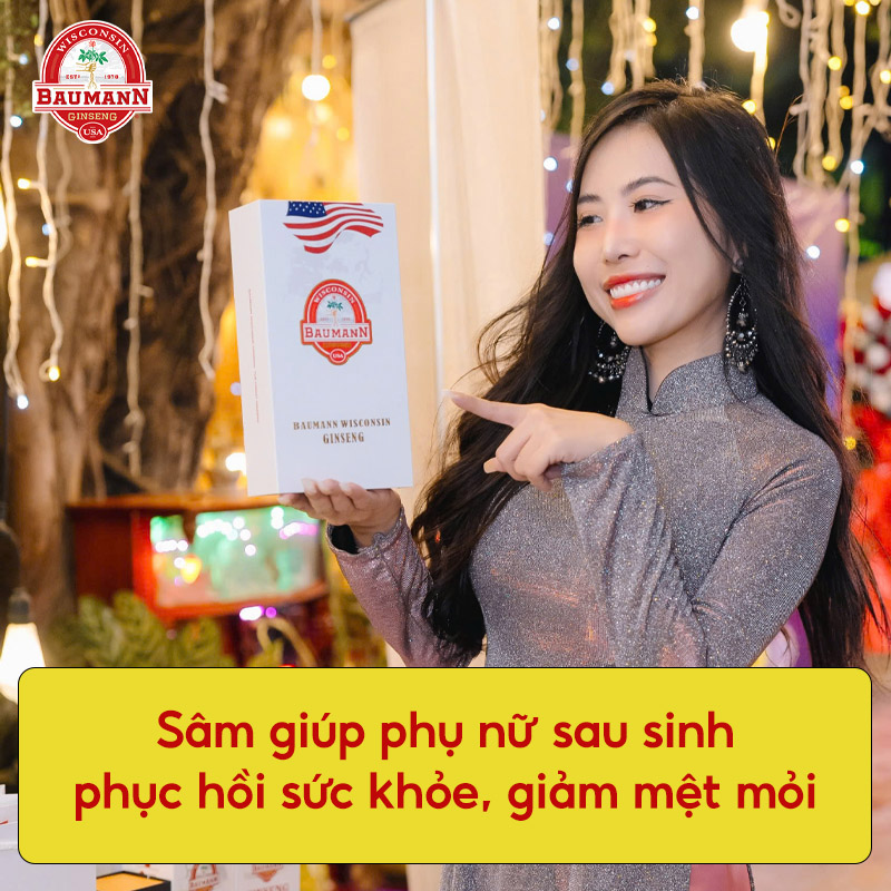 Nhân sâm Mỹ có đối với phụ nữ sau sinh