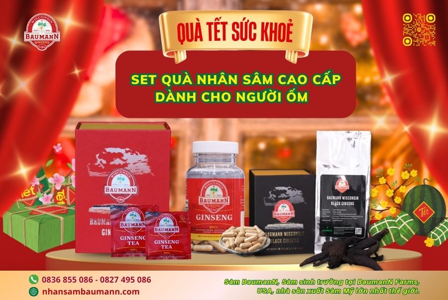 Nhân sâm Mỹ cao cấp cho sức khoẻ - Quà tết ý nghĩa dành cho người ốm