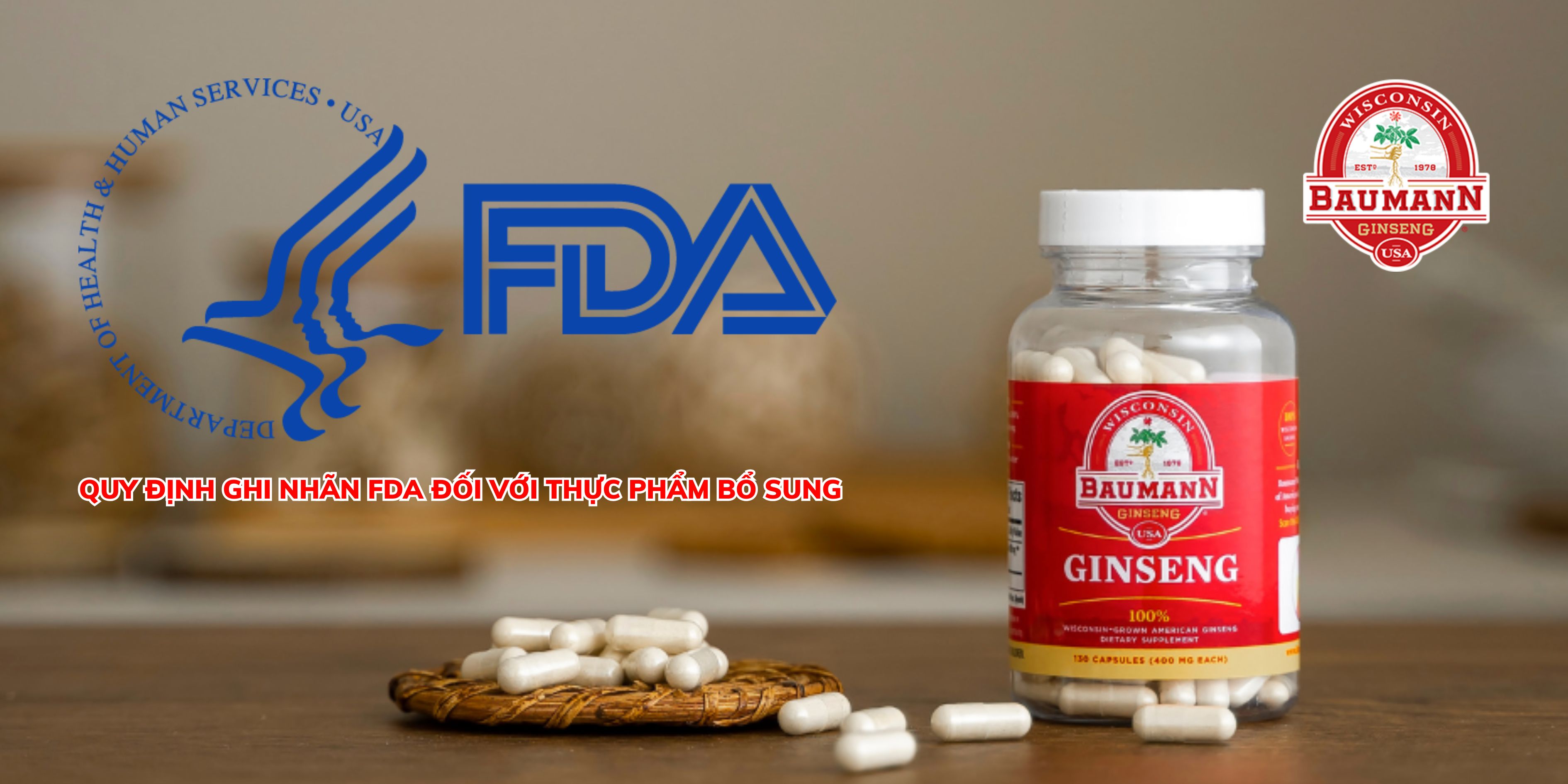 Đạo luật DSHEA và quy định chung về GMP đối với quy định ghi nhãn FDA