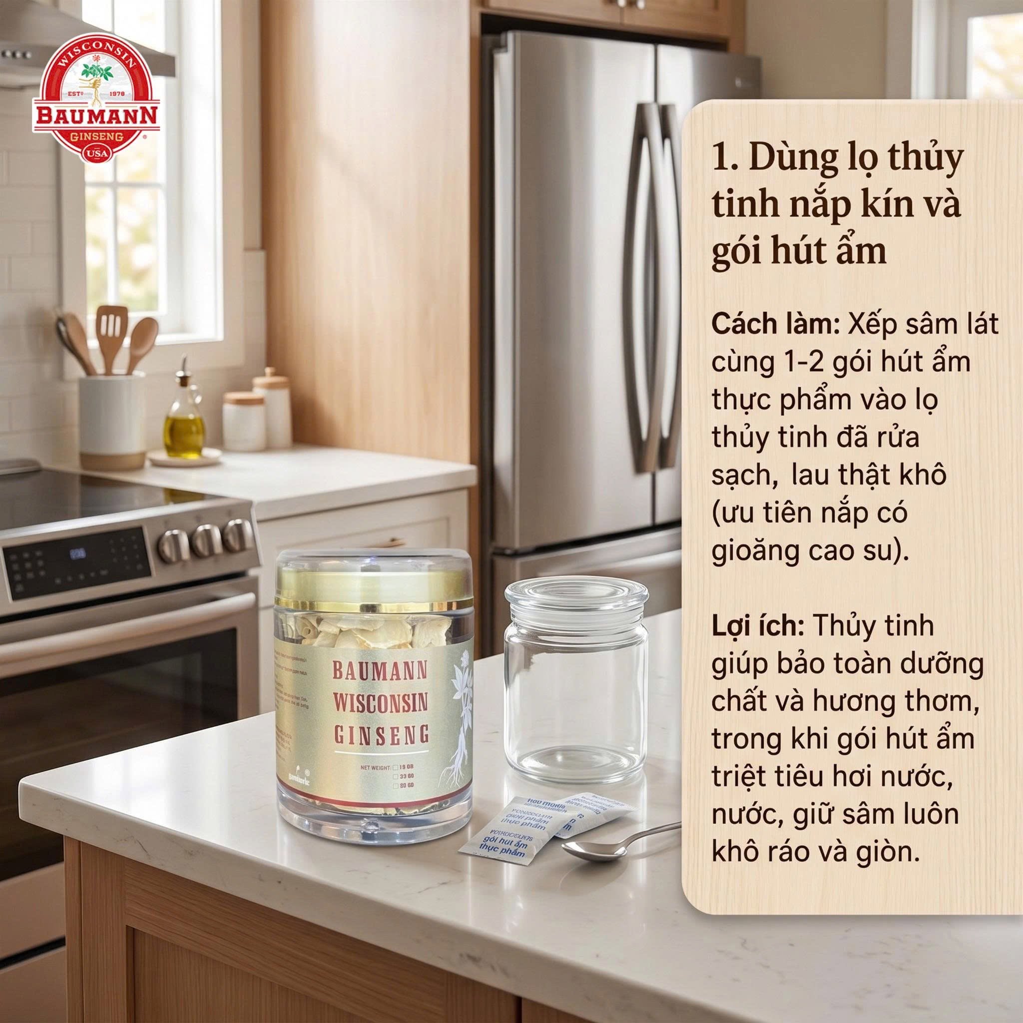 Hướng dẫn bảo quản sâm Mỹ thái lát đúng cách