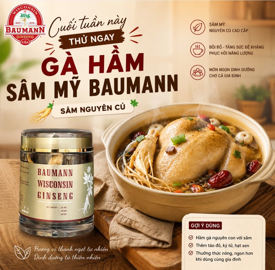 10 món ăn ngon từ sâm mỹ thái lát thanh mát, giúp bồi bổ cả gia đình