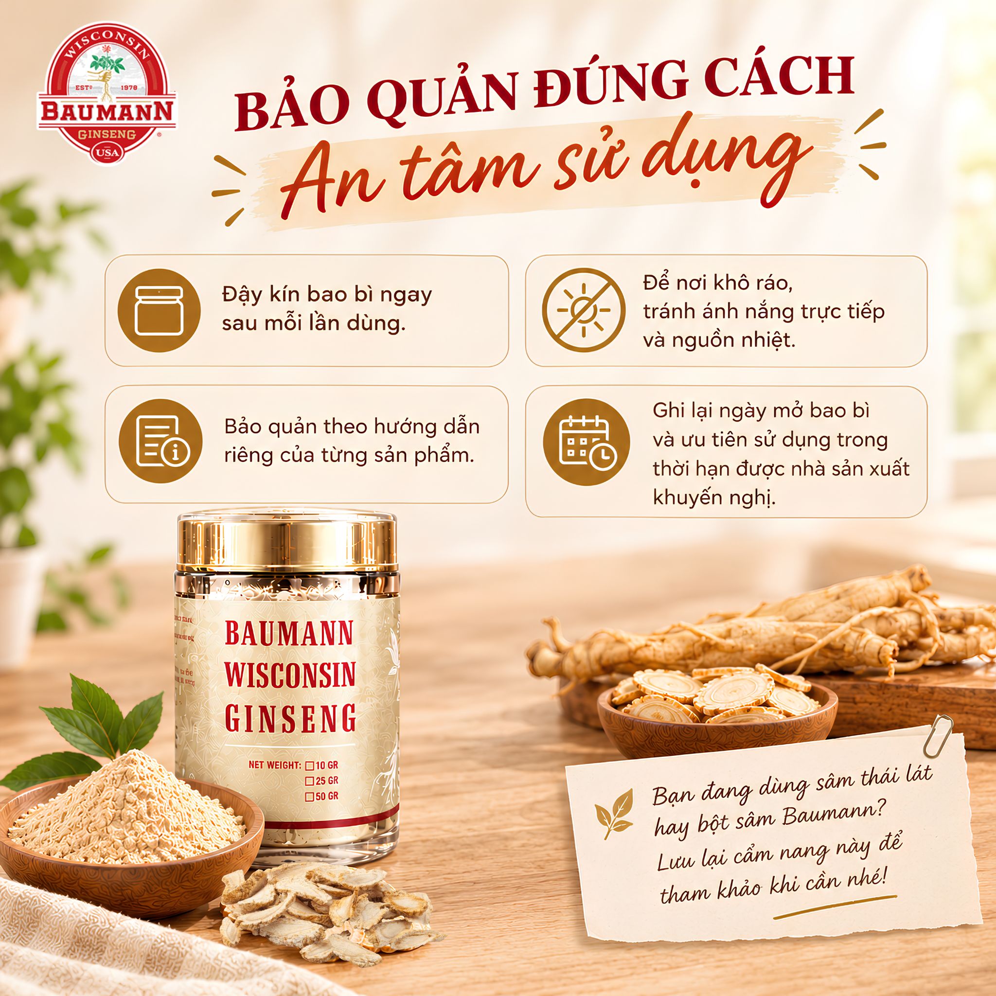 Phụ nữ sau khi sinh có nên sử dụng nhân sâm Mỹ hay không? Cẩm nang và đối tượng cần thận trọng